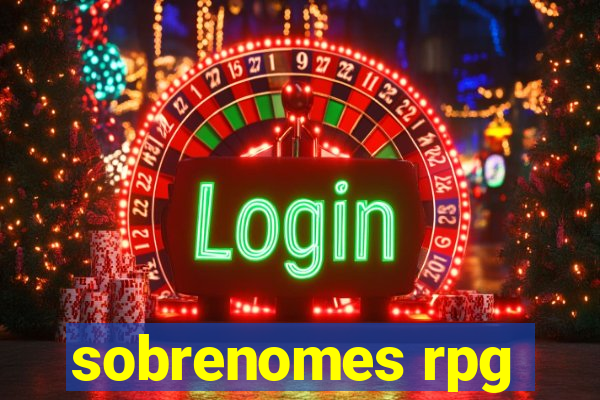 sobrenomes rpg